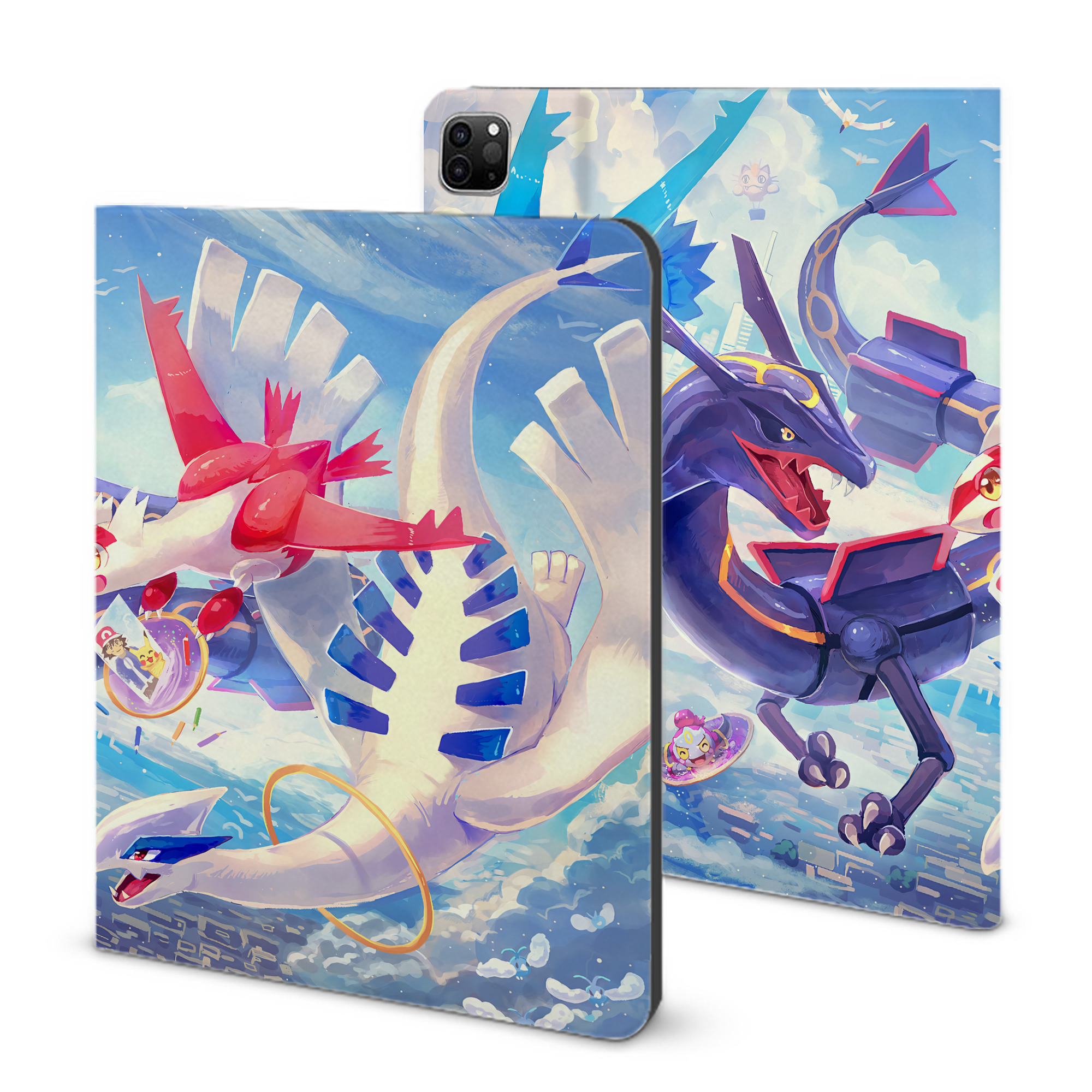 （画像用） ポケットモンスター Pokémon IPad ケース ブック型 PUレザー TPU 耐衝撃 軽量 薄型 ペン収納なし 全面保護 IPad 各モデル対応